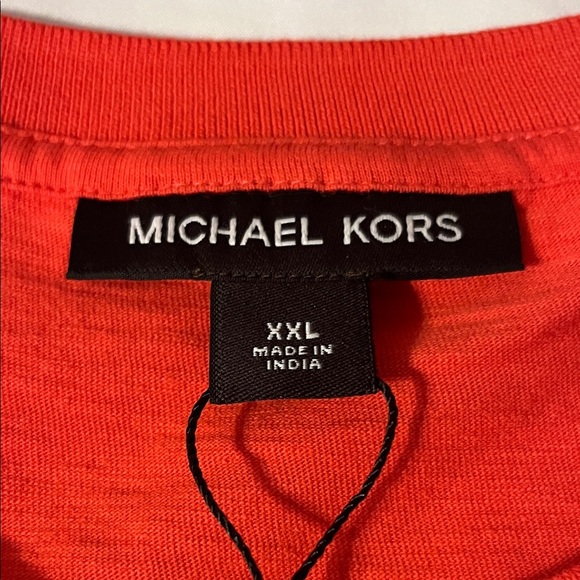 Michael Kors Vibrant Red Short Sleeve Tee - Picture 2 of 12